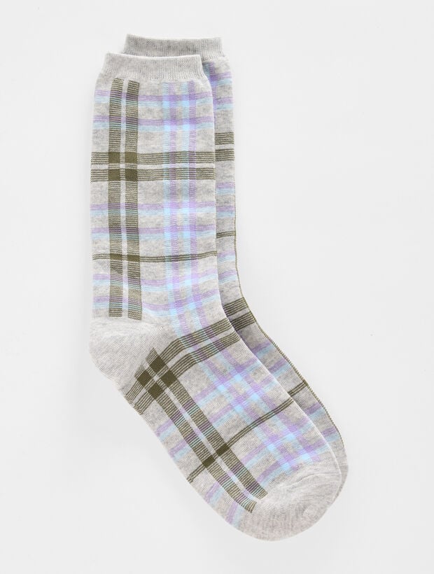 Dusk Plaid Trouser Socks