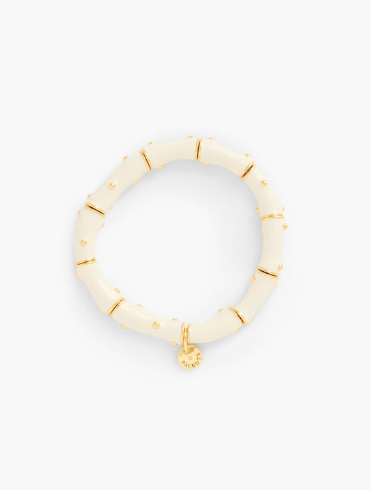 Enamel Coral Stretch Bracelet