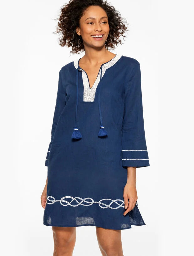 Aqua Club Embellished Caftan Cover-Up