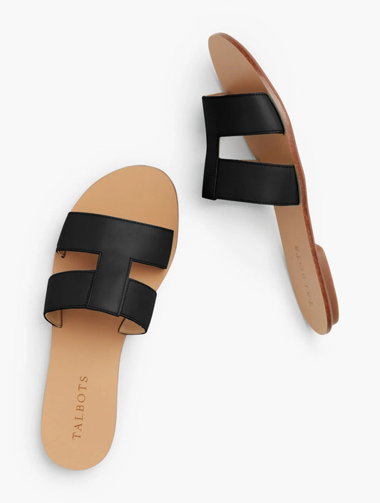 Hannah Vachetta Leather Slides