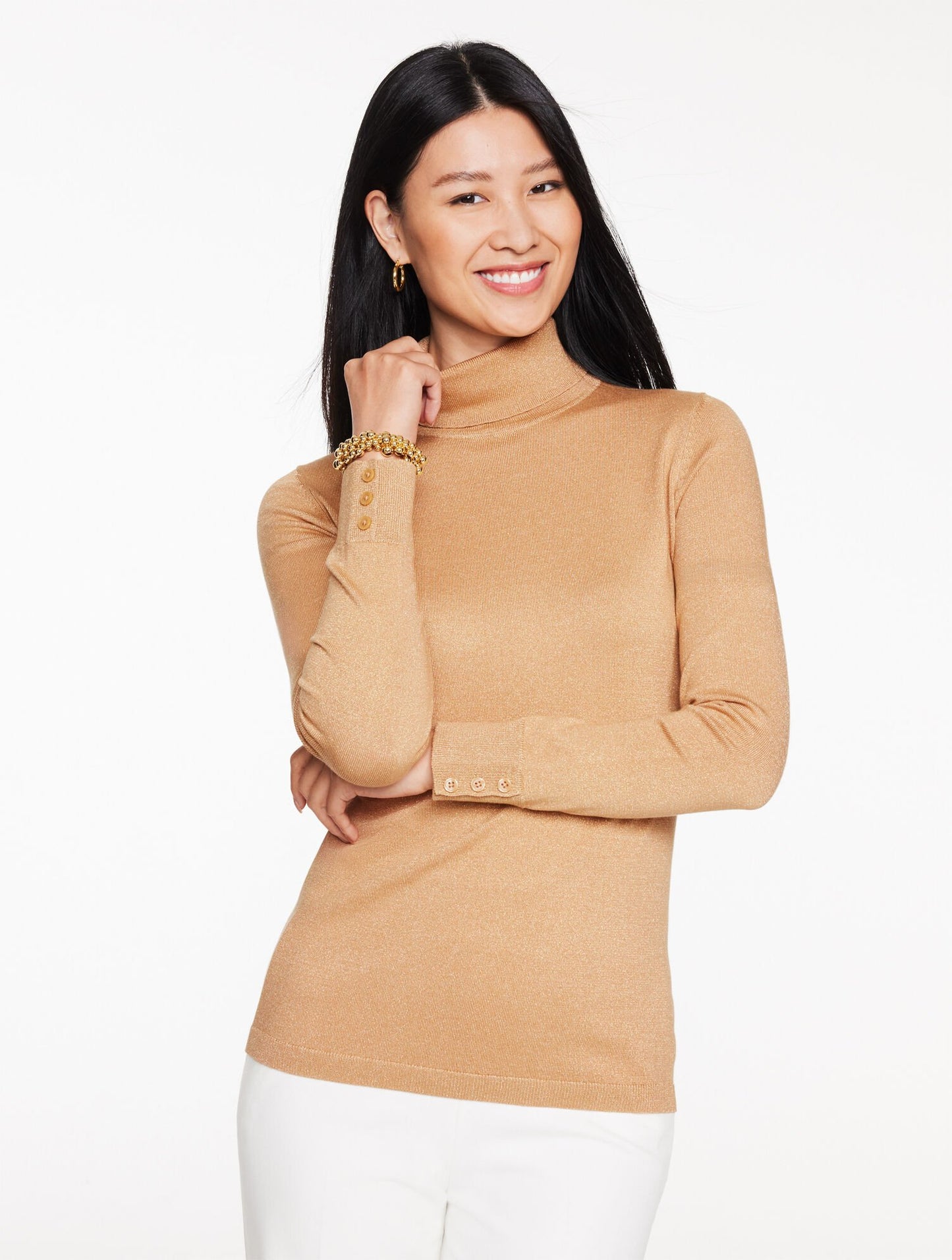 Perfect Metallic Turtleneck