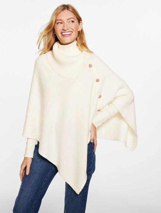 Cowl-Neck Poncho