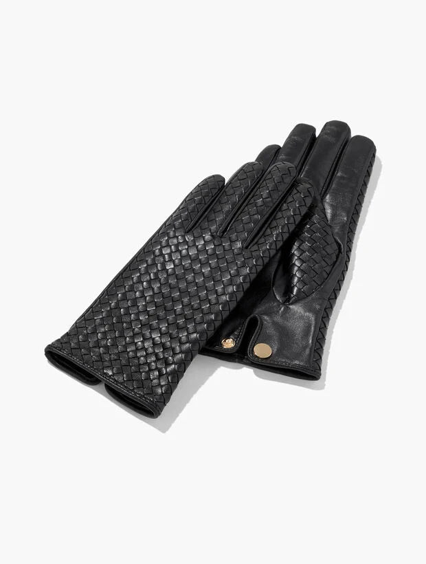Woven Leather Gloves