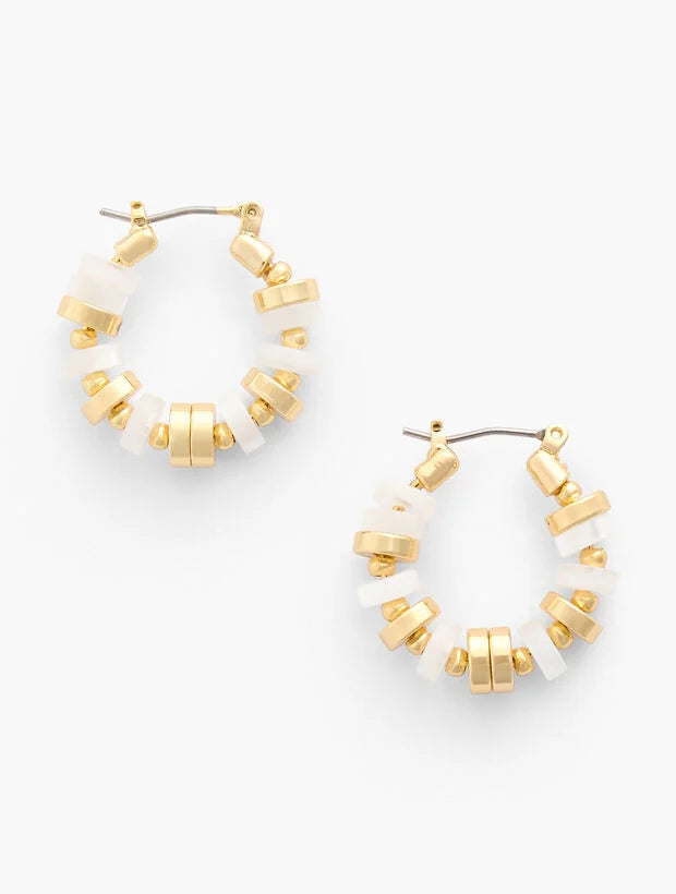 Reflections Beaded Hoop Earrings