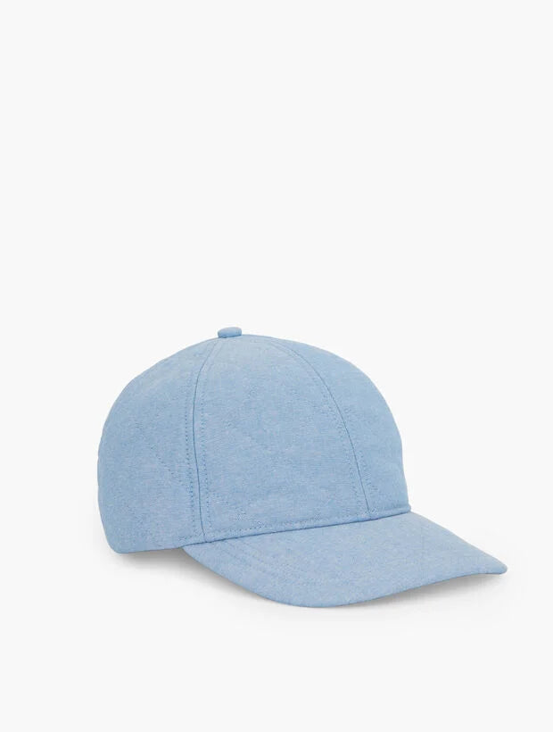 Quilted Chambray Baseball Cap