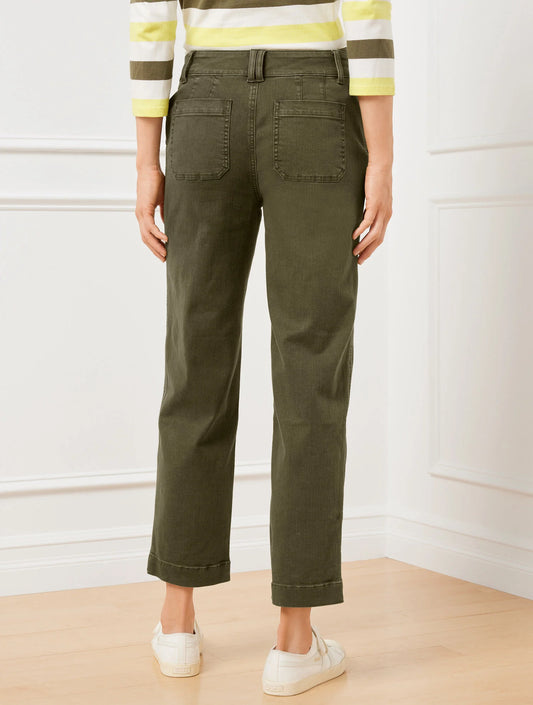 Straight Ankle Jeans - Pigment Dye