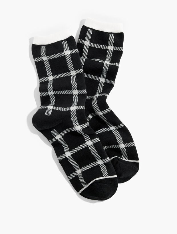 Windowpane Trouser Socks