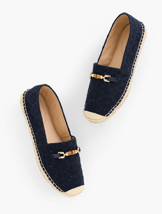 Izzy Bamboo Floral Espadrille Flats