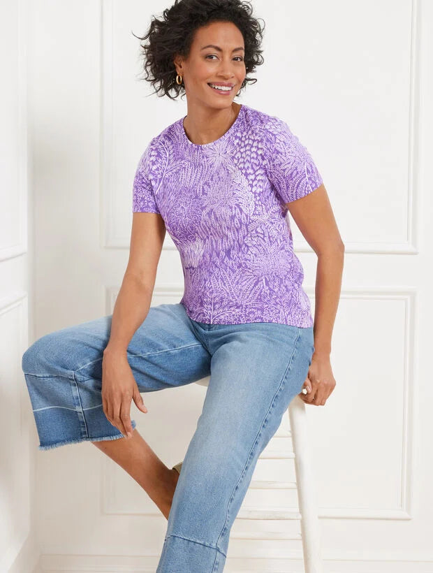 Crewneck Tee - Blissful Meadow