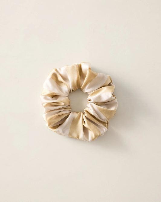 Washable Silk Mixed Stripe Scrunchie