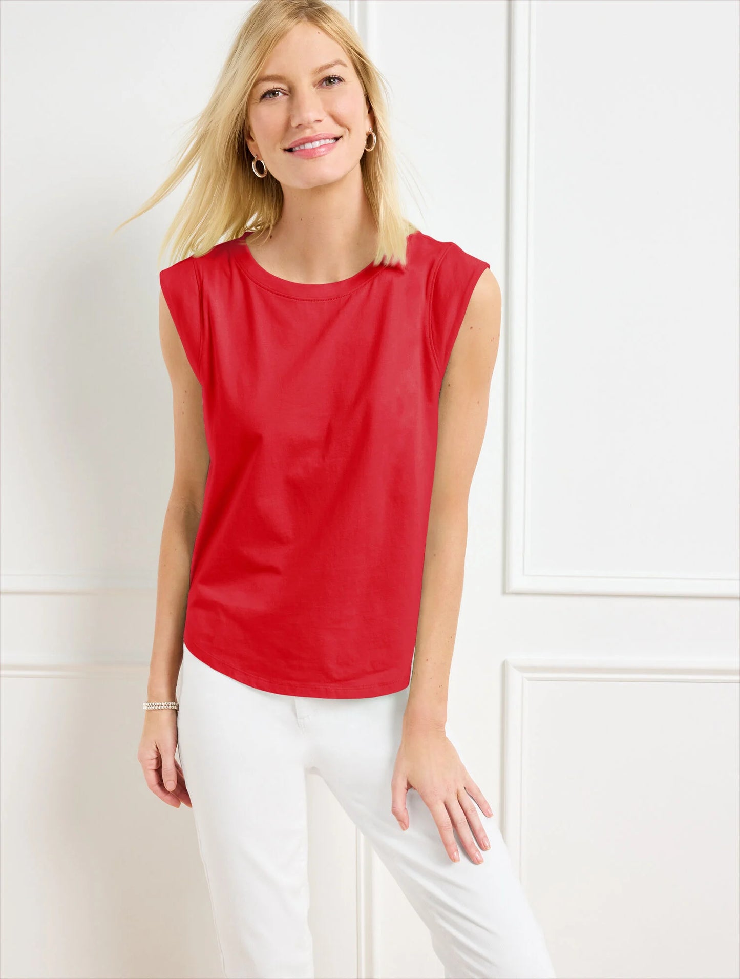 Extended Shoulder Crewneck Tee