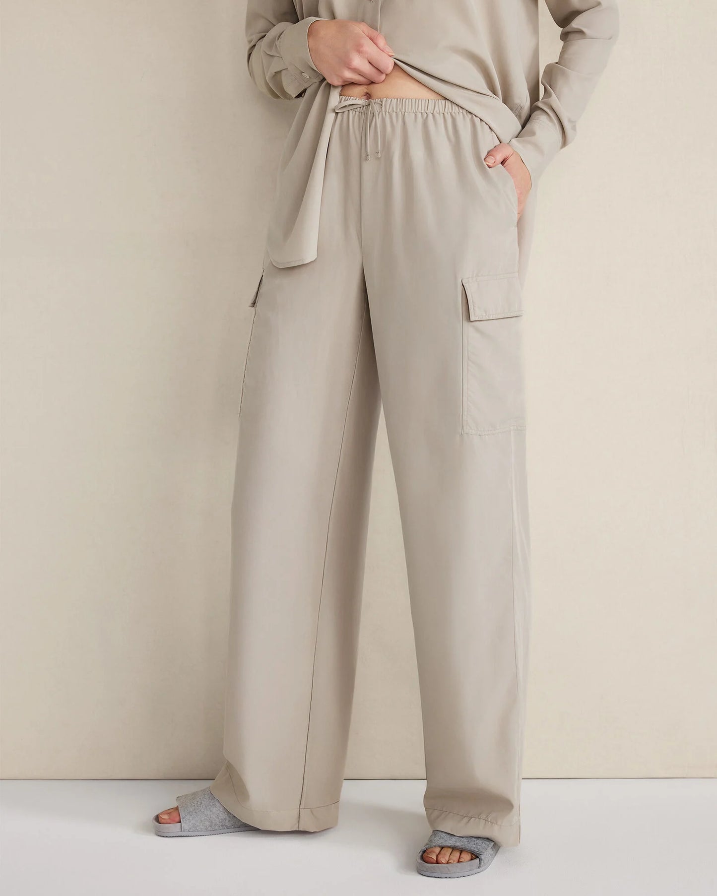 Drapey Modal Cargo Pants