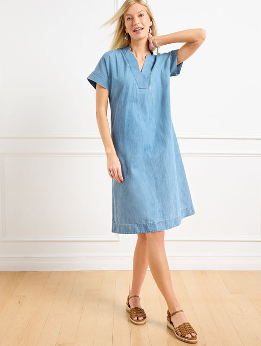 Denim Shift Dress