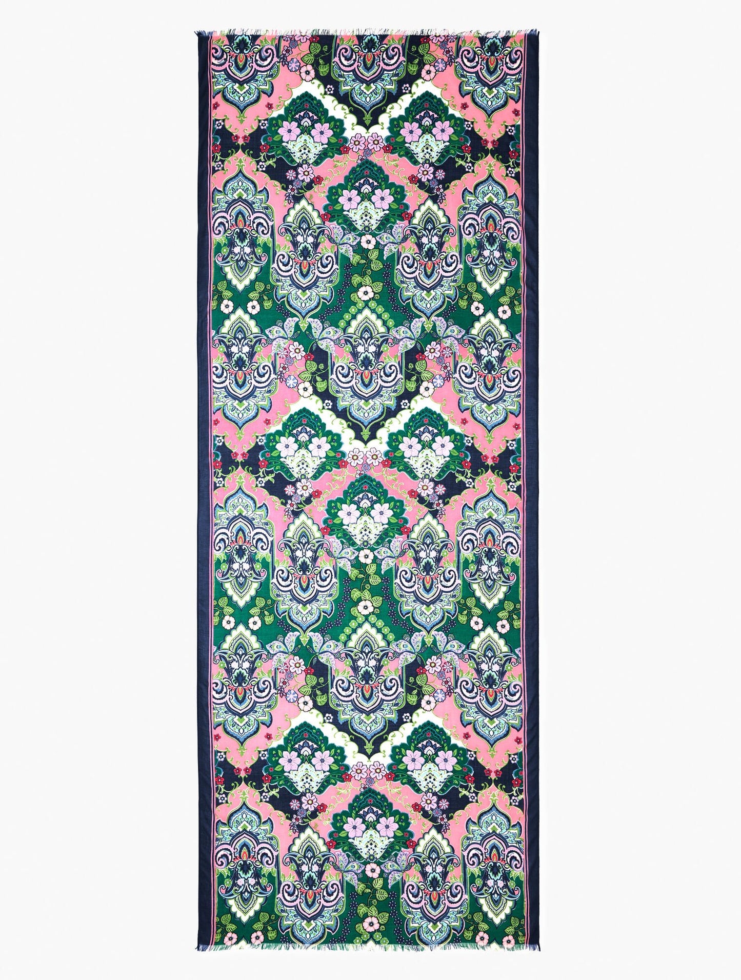 Elaborate Medallion Oblong Scarf