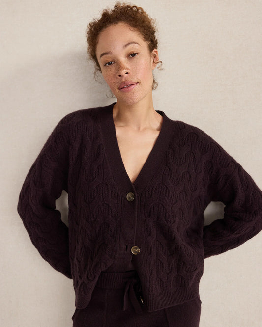 Cashmere Cable Cardigan
