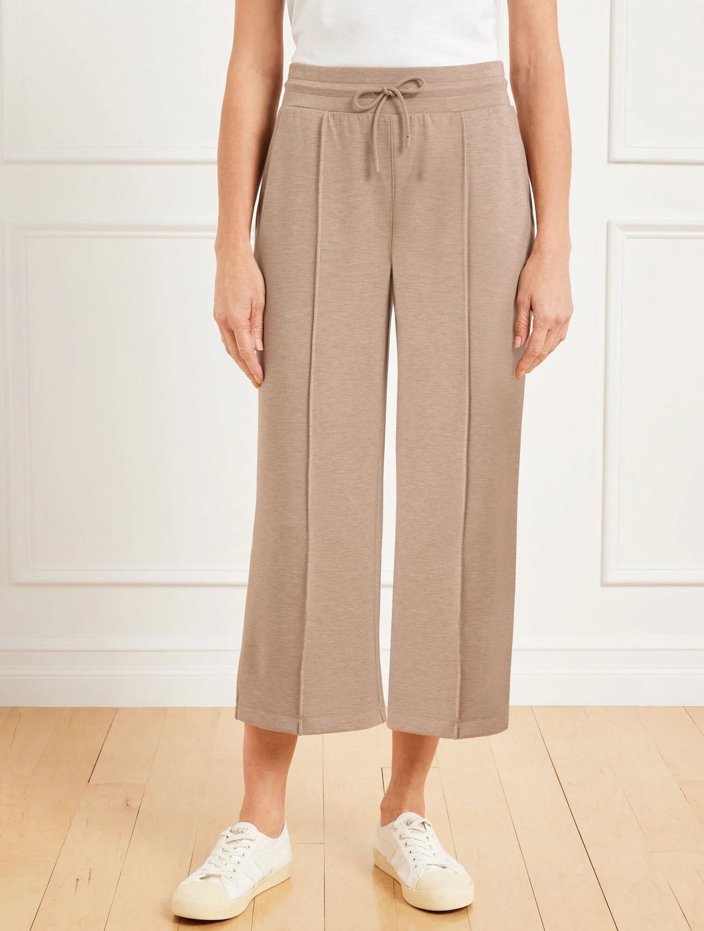 AirKnit Stretch Wide Crop Pants - Heathered