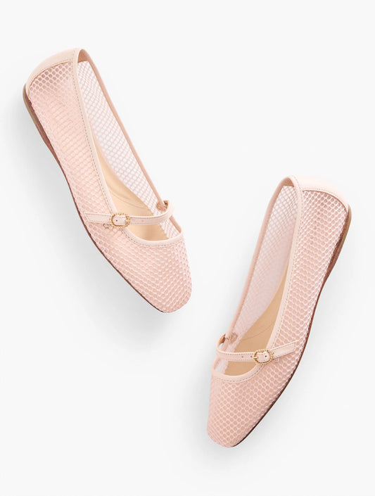 Sloan Mary Jane Mesh Flats