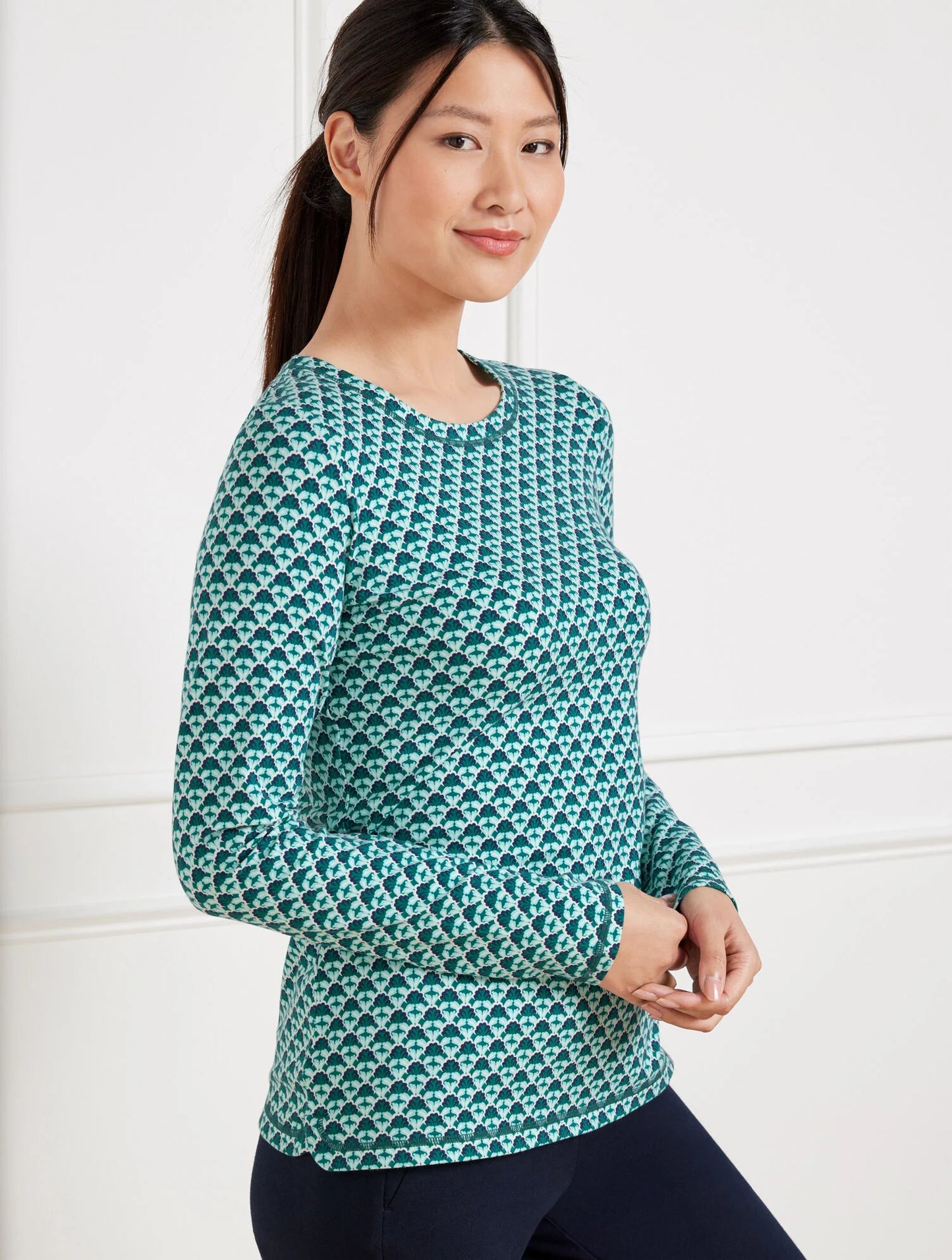 Supersoft Jersey Long Sleeve Tee - Fascinating Scallop