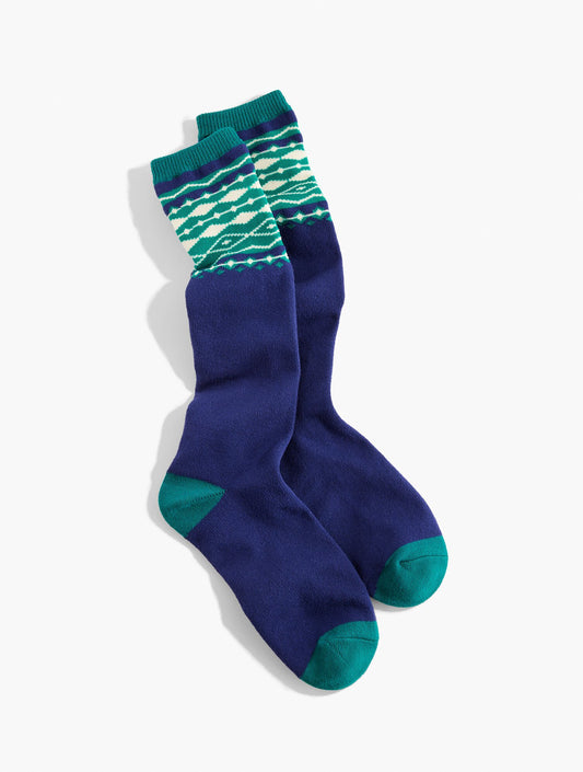 Glowing Fair Isle Boot Socks