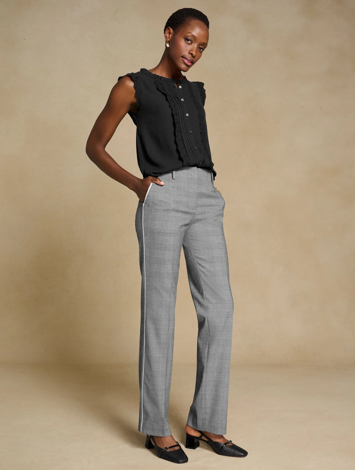 Talbots Southampton Straight Leg Pants - Lucetta Glen Plaid