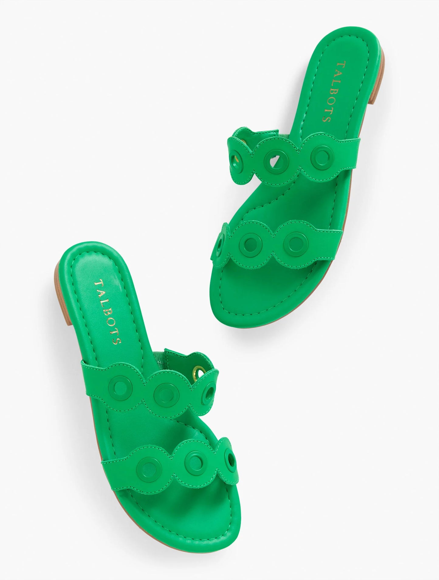 Camy Eyelet Nappa Slides