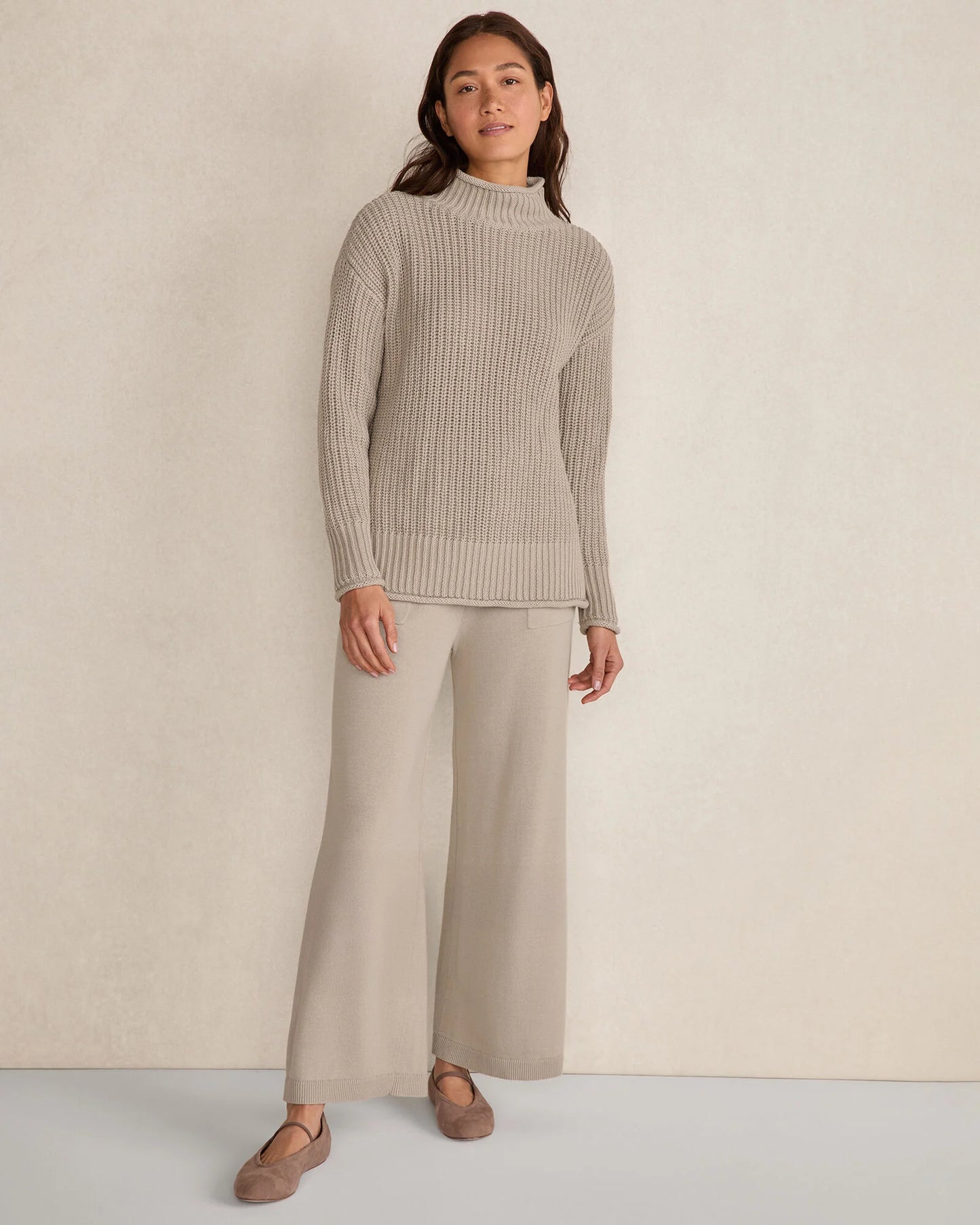 Organic Cotton Roll Neck Sweater