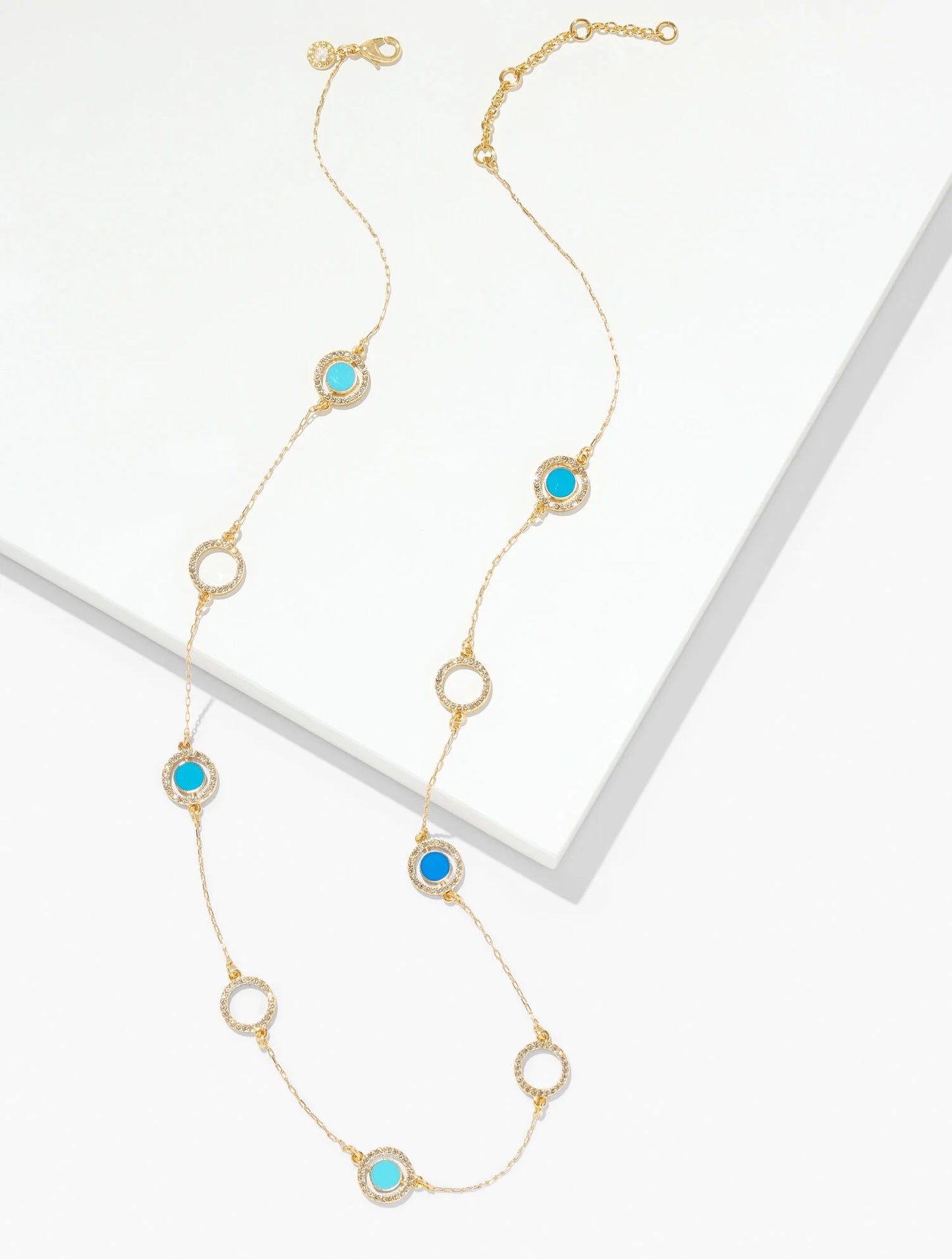 Enamel Station Necklace