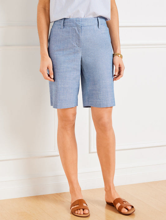 Perfect Shorts - Newport Chambray - 9”