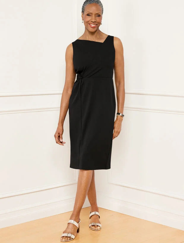 Twist Detail Sheath Dress