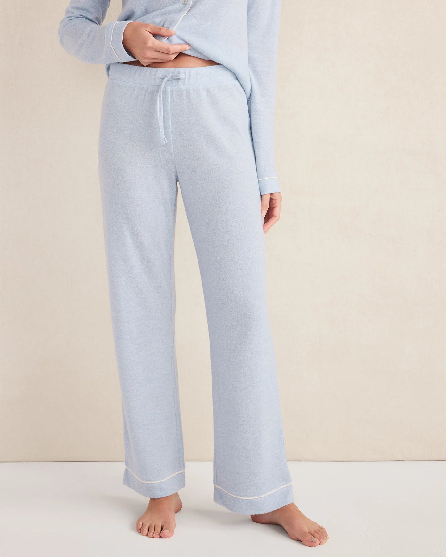 Marled Knit Pajama Pants