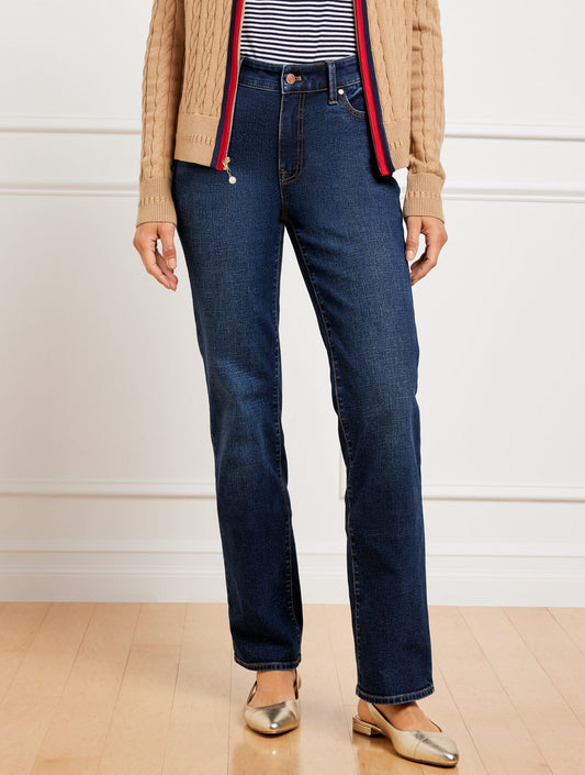 High-Waist Barely Boot Jeans - Brea Wash