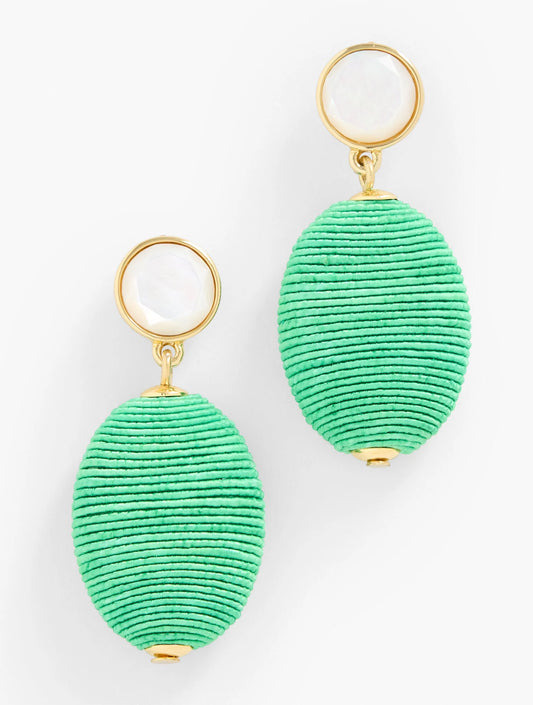 Thread Wrap Drop Earrings