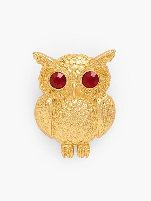 Casted Owl Brooch
