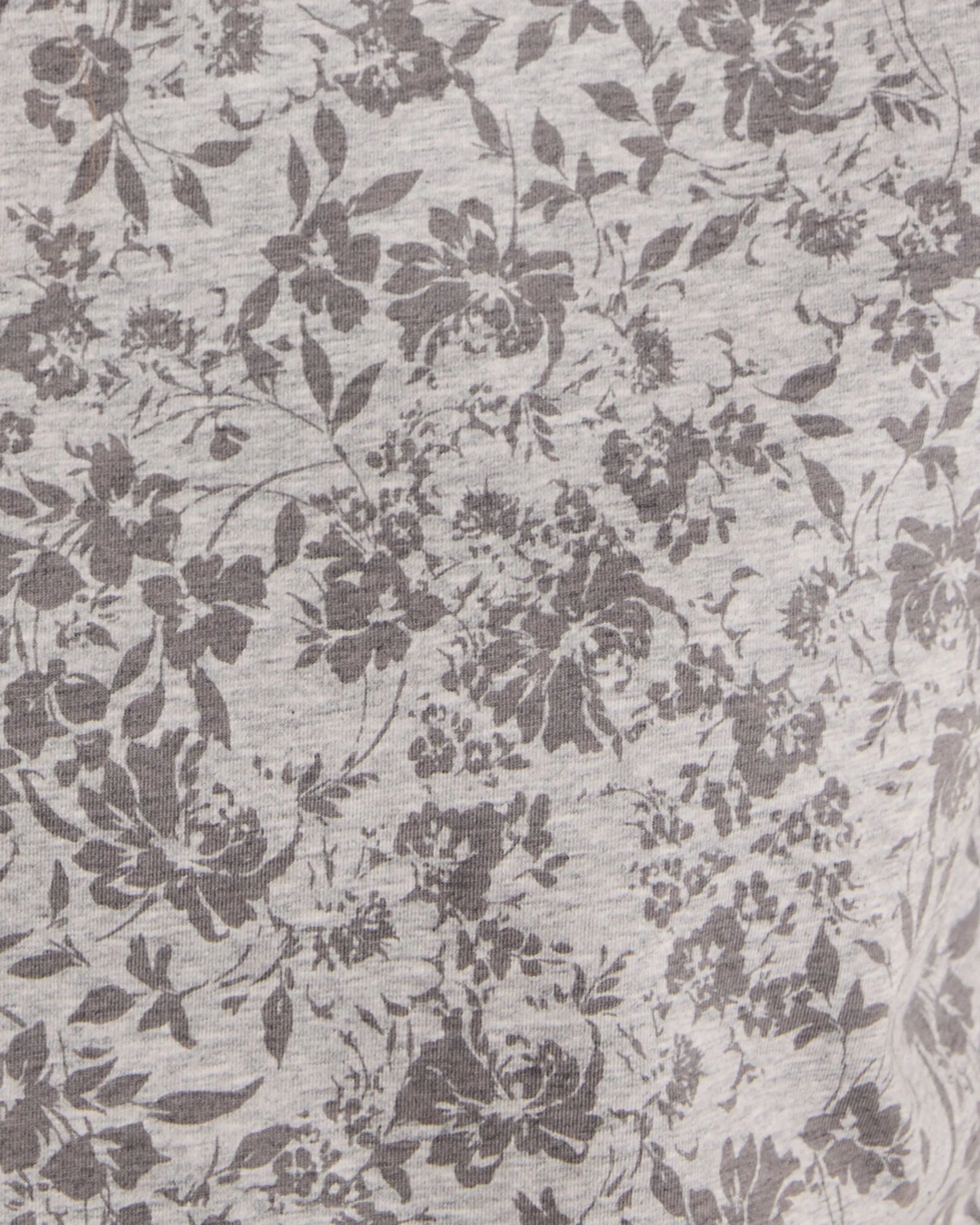 Organic Cotton Jersey Muted Floral Bateau Neck Tee