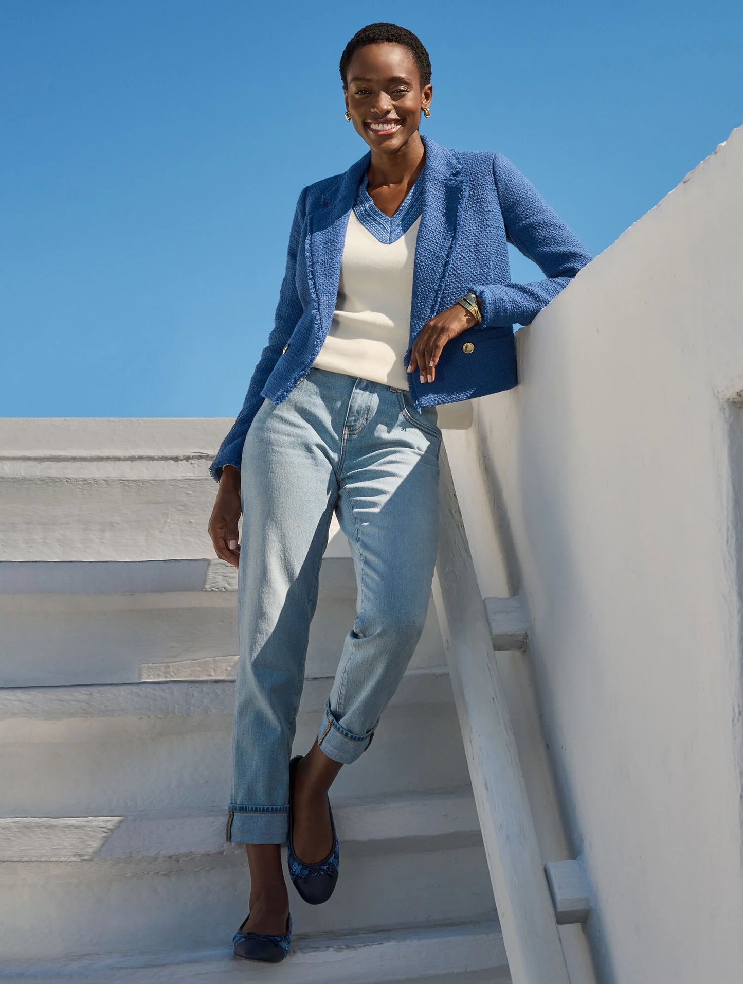 Amherst Tweed Short Blazer