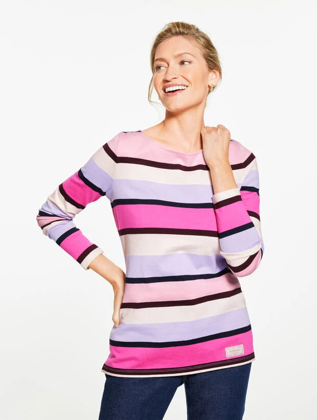 Authentic Talbots Tee - Icicle Stripe