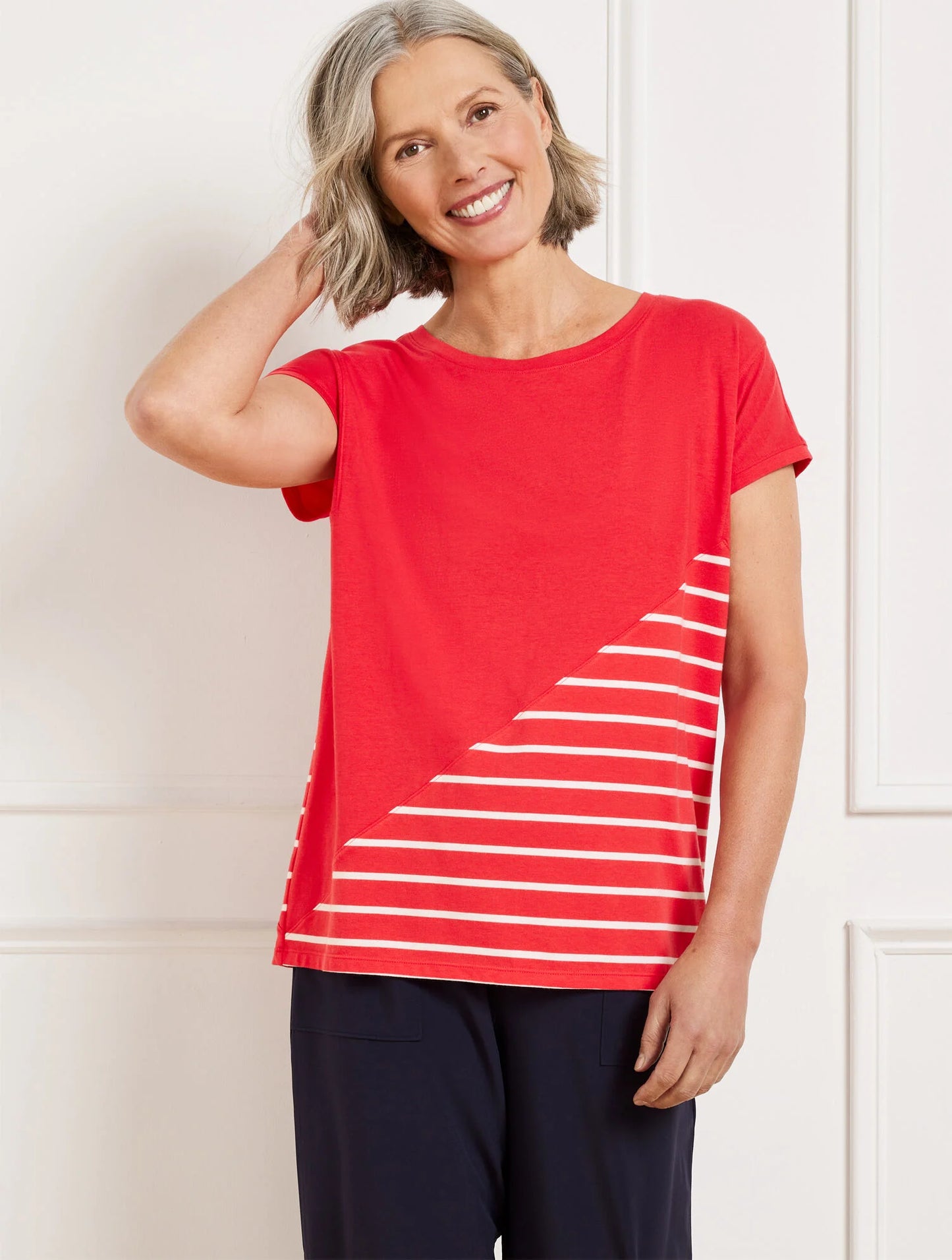 Supersoft Jersey Short Sleeve Tee - Classic Stripe