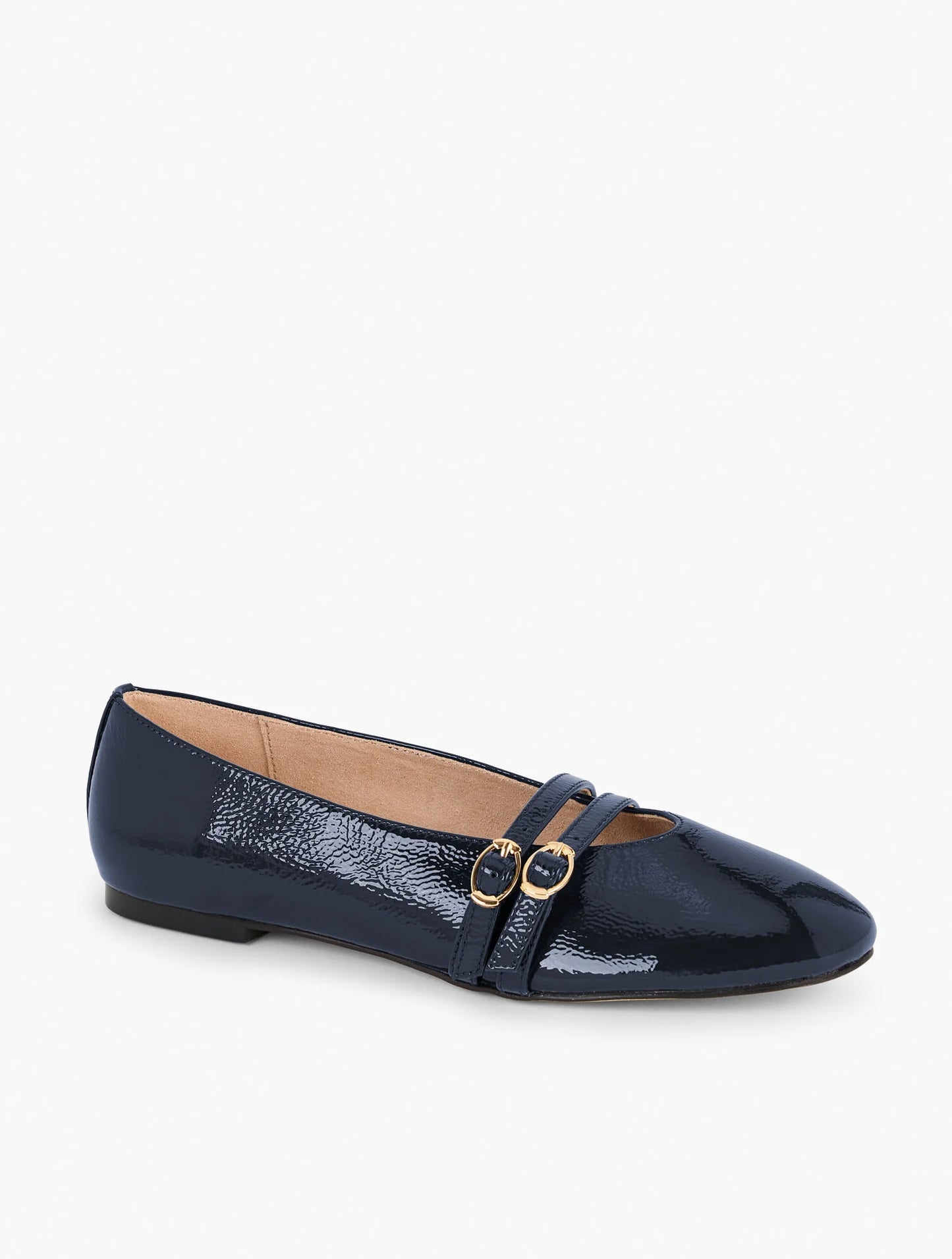 Vera Patent Mary Jane Ballet Flats - Crinkle
