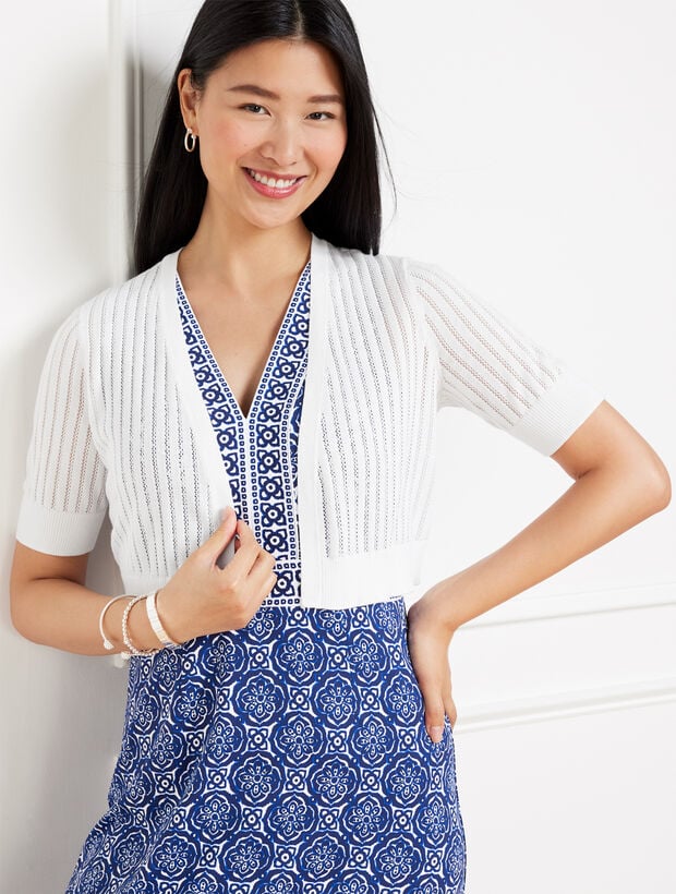 Plus Exclusive Open Stitch Shrug