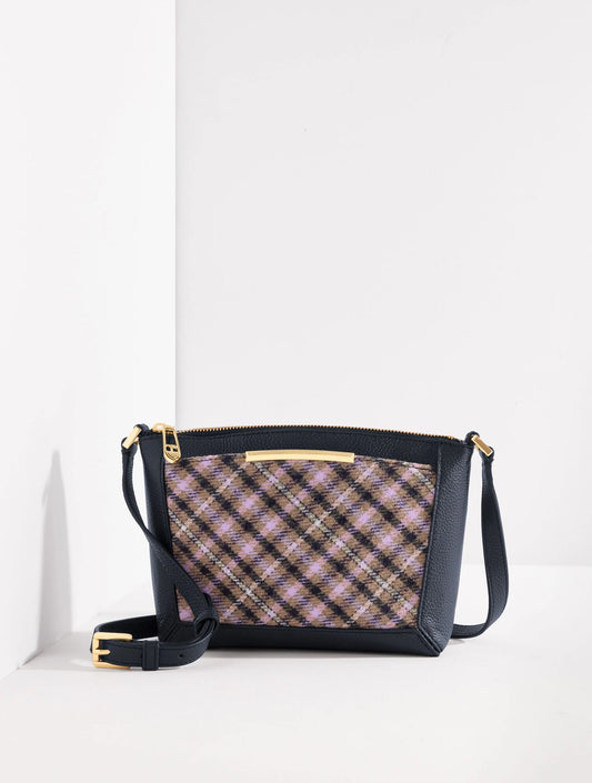 Darcy Leather Crossbody Bag - Shetland Plaid