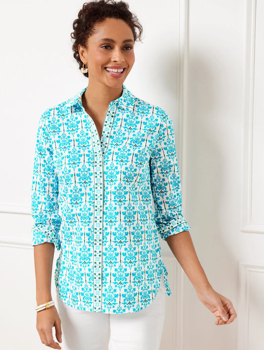 Modern Classic Shirt - Damask Bouquet