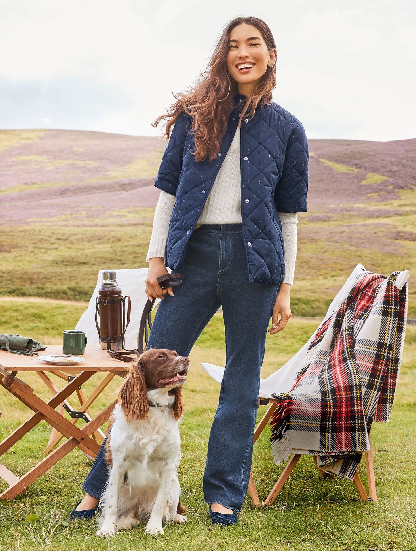 Flare Leg High Waist Jeans - Gianna Wash