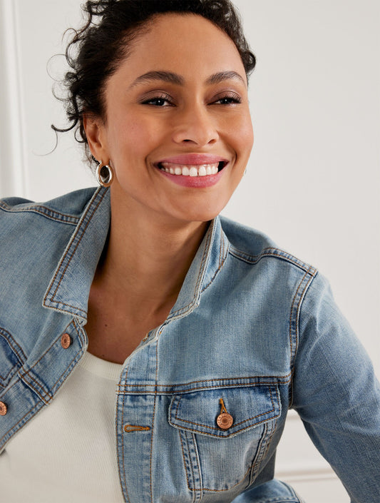 Short Sleeve Jean Jacket - Iggy Wash