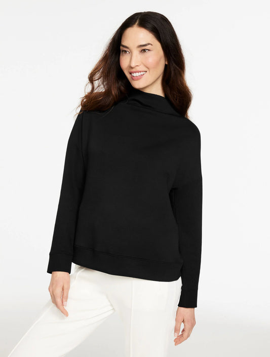 AirKnit Stretch Cowl-Neck Pullover