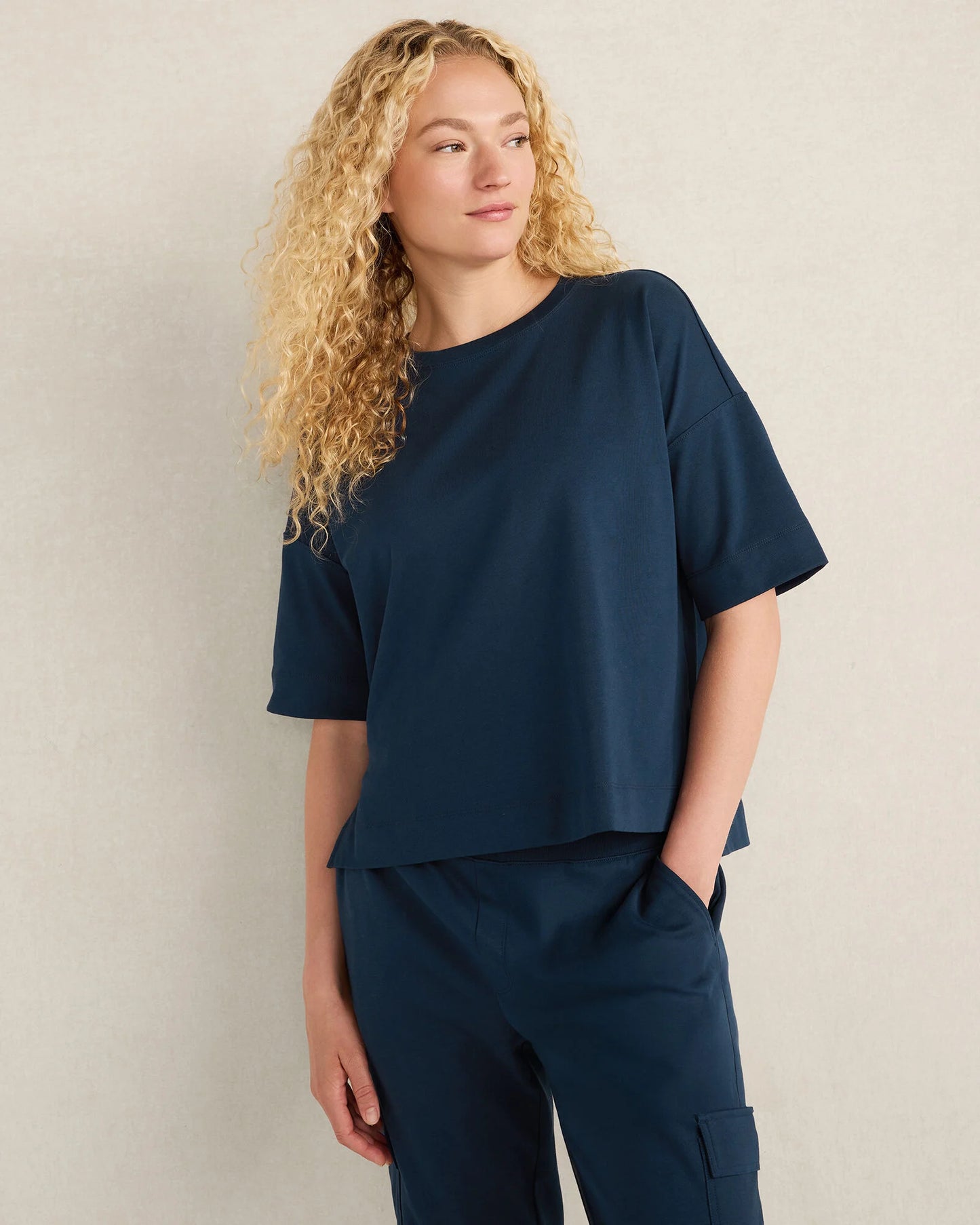 Plaited Organic Cotton Jersey Tee