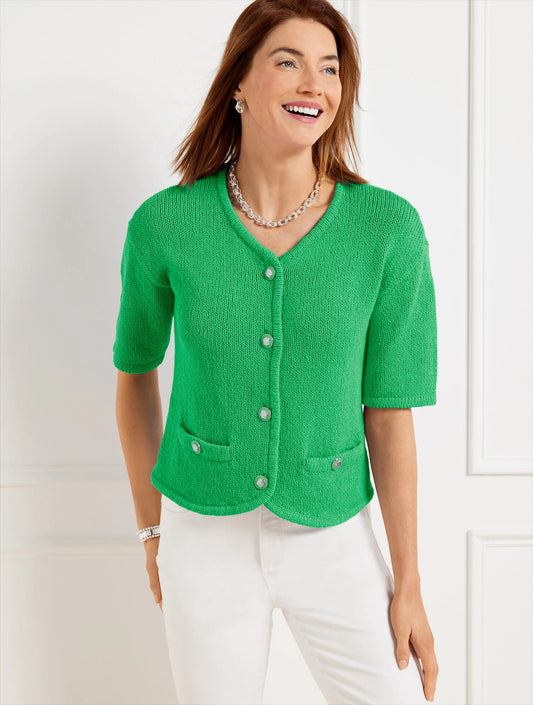 Elbow Sleeve Sweater Jacket