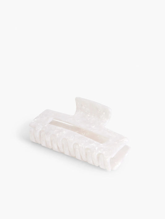 White Marble Hair Clip