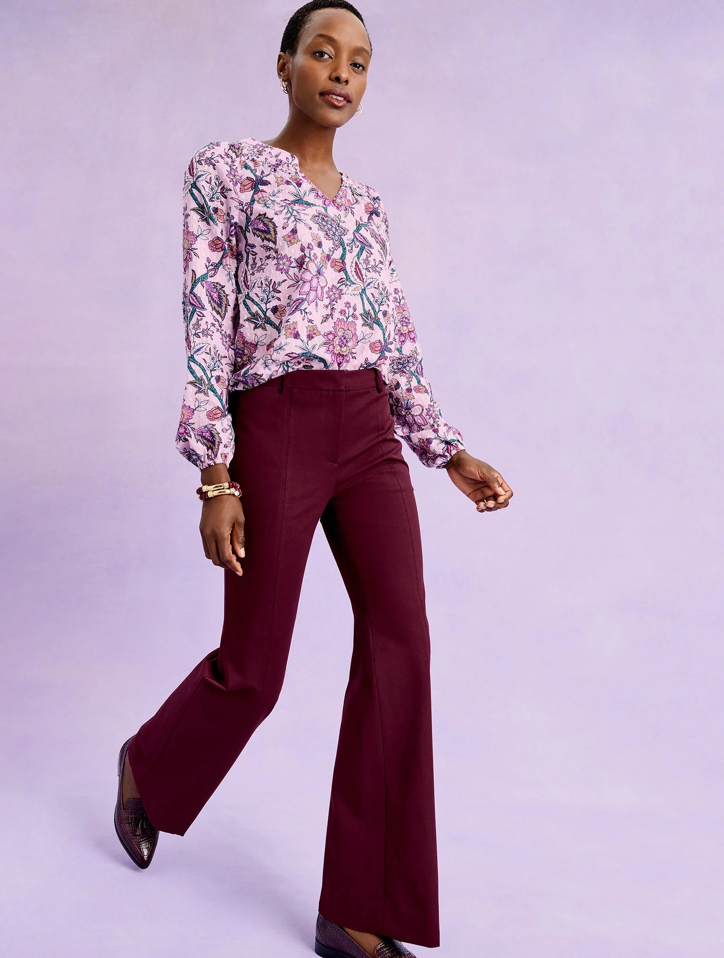 Smocked Top - Blooming Jacobean