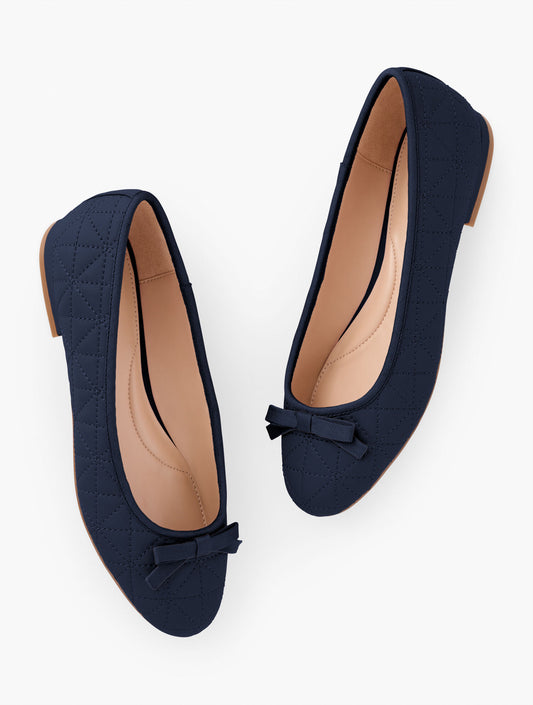 Madison Quilted Nappa Ballet Flats