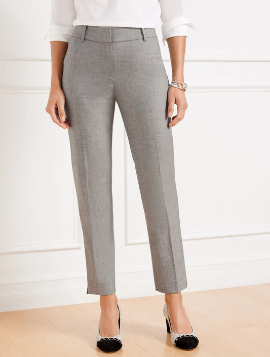 Talbots Hampshire Straight Ankle Pants - Textured
